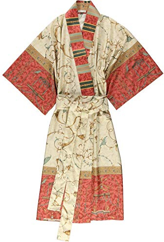 Bassetti Bademäntel Damen Kimono Oplontis rot - v8