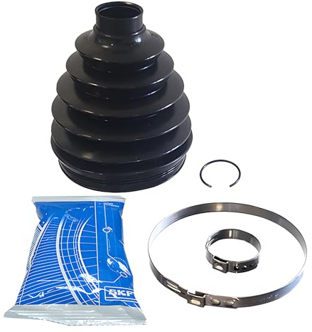 SKF Antriebswellen-Faltenbalgsatz VKJP 1022 Position Radseite Höhe 136 mm Länge 190 mm Breite 136 mm – OE-Qualität | Kompatibel mit: VW MULTIVAN T5, PHAETON, TOUAREG, TRANSPORTER T5 Bus, TRANSPORTER T5 Kasten