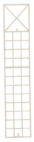 CLP Treillis métallique 200 cm de Haut Trigo, Support Robuste pour Plantes grimpantes, Fixation Murale, Style Moderne, Couleur:crčme Antique