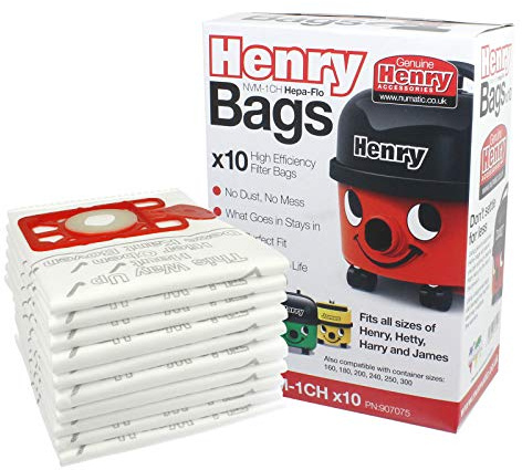 Numatic NVM-1CH Lot Sacs pour Numatic Henry – 1 Boîte (lot de 10) (1)...