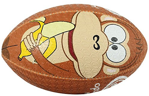 OPTIMUM Tecknad boll, rugbyboll, apa, storlek 4 unisex vuxen, apa, storlek 4