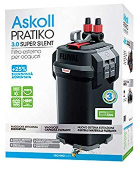 Askoll Pratiko 200 3.0 Super Silent Außenfilter für Aquarien bis 230 Liter New 2019
