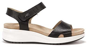 Fluchos - Sandalias de Vestir - Yagon F1475 Tibet Negro - Zapato de Piel de Primera Calidad - Cierre con Velcro - Color Blanco - Talla 37