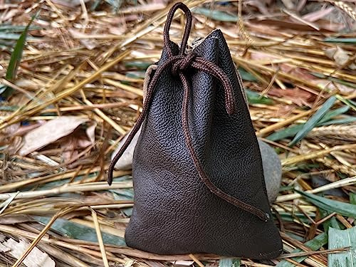 Hulara Borsa Porta cartucce con Coulisse in Vera Pelle di Vacchetta, Borsa Porta Munizioni per Fucile, Borsa Porta Munizioni per Fucile, Borsa Porta Munizioni in Pelle per cartucce per Fucile
