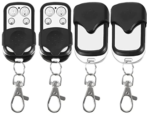 Télécommande Porte-clés Dioche 4pcs 433.92mhz telecommande Garage Universelle Clonage Télécommande sans Fil Porte-clés pour Porte de Garage de Voiture