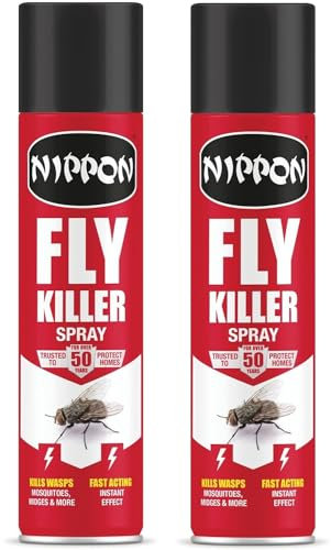 hep® Nippon Fly Wasp Mosquitoes Nest Destroyer Spray Control Wasp Ant Insect (2 x Nippon Fly Wasp Spray 300ml)