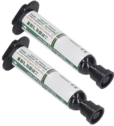 Máscara de Soldadura Curable UV 2 Segundos de Secado Rápido Máscara de Soldadura de Curado UV Versátil Tinta Resistente a Altas Temperaturas para Soldar (Blanco lechoso)
