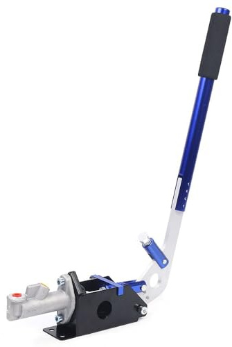 SuhoFutus Hydraulische Handbremse Fliegen Aus Drift Handbremse vertikal stehend Rallye, Handbremse mit Feste Basis, Einstellbare Spielhandbremse mit Hoher Präzision und Hoher Linearität, Blau