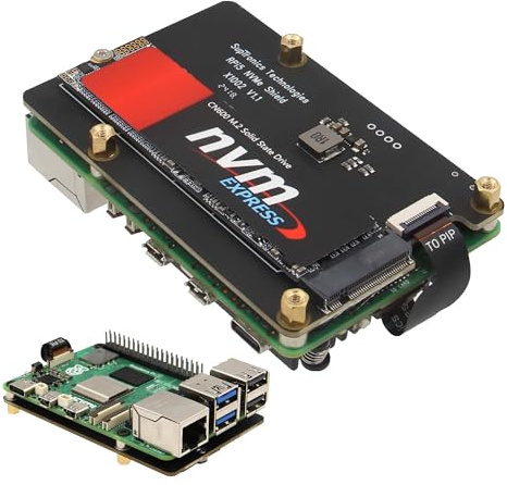 Geekworm X1002 PCIe to M.2 NVMe SSD HAT Base Shield for Raspberry Pi 5 | Bottom-Mounted