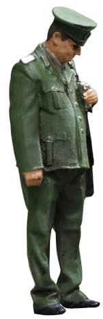 modellbahn-exklusiv Polizei Funkstreife DDR 1960, Modellbahnfigur handbemalt, Spur 0 (Null), 1:45