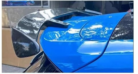 Spoiler Wing Universal Hinten Dach Auto Spoiler Flügel Außen Zubehör Teile Für Meistens Fließheck SUV Stamm Deckel ABS Glänzend Carbon Schwarz Heckspoiler(Carbon Fiber Pattern)