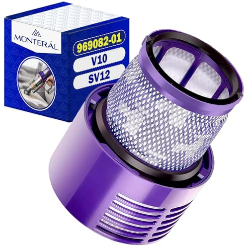 HEPA sladdlöst dammsugarfilter med originalkod 969082-01 för Dyson V10 SV12. MONTERAL