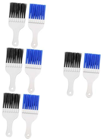 Housoutil 4 Juegos Aire Acondicionado Cepillo De Limpieza De Aletas Accesorios De Vacío Flexibles Secador De Evaporador Portátil Peine Bobina Fregadora Eléctrica 2 piezas * 4