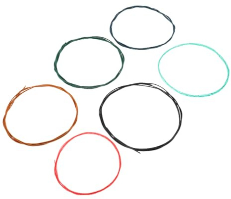 Yardwe 6piezas Cuerdas De Guitarra Coloridas Para Clásica y Acústica De Cuerdas De Accesorios Para Equipos Musicales Para Practicar Interpretar Conciertos