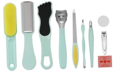 VICASKY 10 Stück Fußpediküre-Werkzeuge entfernen gefühllos plantar Schaber Maniküre Fußschleifer Peeling-Tools für den Fuß Fußfeile für abgestorbene Haut Füße Peeling-Dateien Fußdatei pp