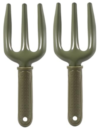 BESPORTBLE 2piezas Horquilla De Jardinería De Hierro Unidades Dientes Para Plantar y Desherbar