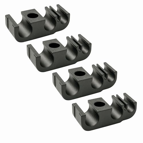 Sintrix Fab 4x Kraftstoffleitung & Bremsleitung Halter Clip – kompatibel mit BMW E12 E24 E28 E30 E32 E38 – Abstandshalter Klammer für Benzin- & Bremsleitung