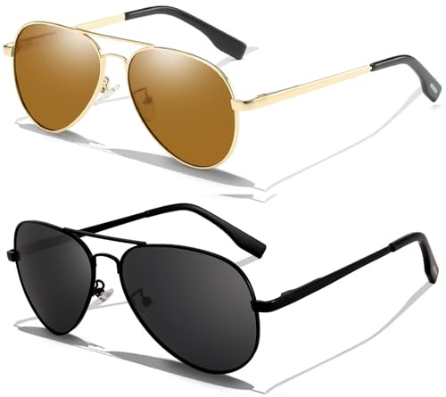 LOJUDI Polarised Kids Pilot Sunglasses - Boys Girls Childrens Sunglasses Mirror Metal Frame for UV400 Protection