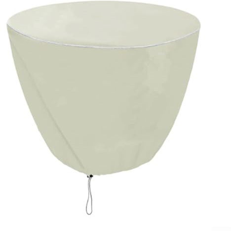Gartenbrunnenabdeckung für Vogeltränken, wetterbeständiges Material (Beige, 61 x 46 cm)