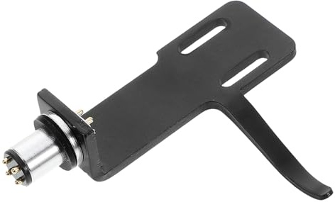 GLEAVI Cellule de Remplacement pour Platine Vinyle 65mm Noire Porte-cellule de Phonographe Compatible Support Stylet Disque Vinyle Fiable pour Accessoires Tourne-disques Dj