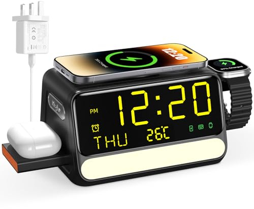 Wireless Charger,7 in 1 Charging Station for iPhone/Samsung/Android Phone