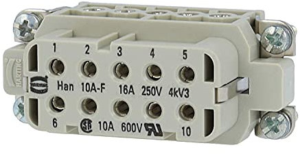 Inserto presa - Inserto per presa per connettore 10p