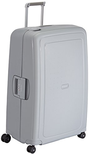 Samsonite S'Cure - Hartschalenkoffer 81 cm Extra Groß - Trolley Koffer mit 4 Rollen, TSA-Schloss, Leicht - 138 L - Silber (Silver)