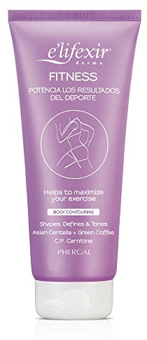 Elifexir Fitness - Gel Remoldeador y Reafirmante Corporal, Estiliza, Tonifica y Reafirma, Especial Brazos, Cartucheras y Rodillas, Potencia Los Resultados Del Deporte, Con Café Verde - 200 ml