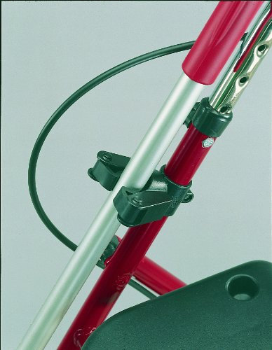 Gehstockhalter für Rollator und Rollstuhl Befestigung an 25mm Rohren, für Gehstöcke mit D= 15-20 mm