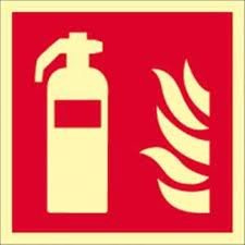 Schild Feuerlöscher Gloria 15x15 PVC langnachleuchtend/selbstklebend ASR1.3/ISO7010