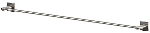 Spirella Handtuchstange Edelstahl Handtuchhalter Bad Handtuchständer Halter Badezimmer NYO - 80cm - zum Schrauben oder Kleben, Grau