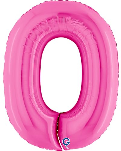 Grabo 010-P folieballong, fuchsia, en storlek