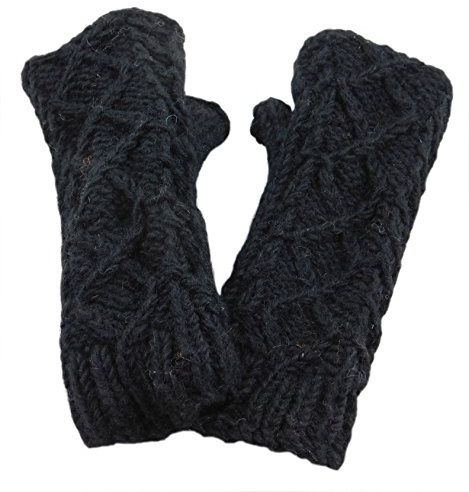 musimon Handstulpen Pulswärmer Stulpen 100% Naturwolle gefüttert