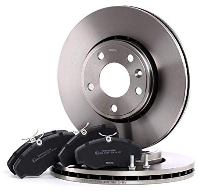 RIDEX 3405B0207 Jeu Disques et plaquettes de freins Avant avec tôle anti-bruit pour VW LT 28-46 II Camion plate-forme/Châssis (2DC, 2DF, 2DG, 2DL, 2DM)