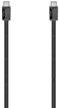 Hama USB C Kabel 1,50 m (Schnellladekabel USB-C auf USB-C, mit E-Mark Chip, High Speed 5 Gbit/s Datenübertragung, USB 3.2 Gen1, Full Featured, für PC, MacBook, Smartphone etc.) schwarz