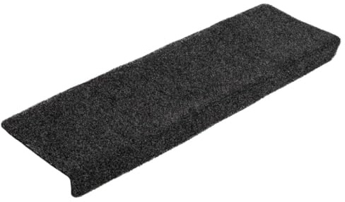 vidaXL Stufenmatten Selbstklebend 5 STK. 65x21x4 cm Schwarz Rechteckiger Rand