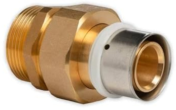 Pressfitting Aluverbund Selfio-Press Übergangsverschraubung AG Schraubnippel 32 x 3-1 1/4 TH + U