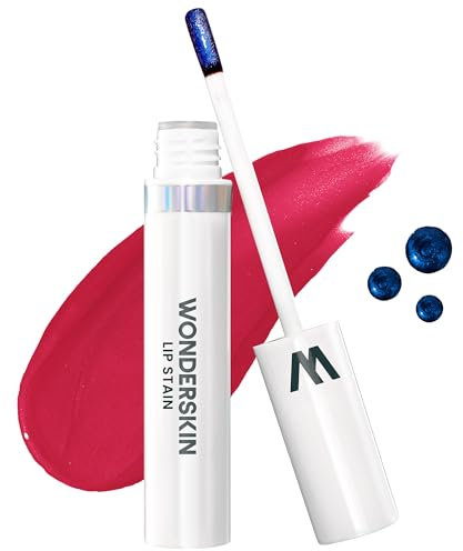 Wonderskin Wonder Blading Lip Stain Peel Off Masque - Tinta Per Labbra Rosa A Lunga Durata, Resistente All'Acqua E Al Trasferimento, Finitura Opaca Trucco Peel Off (First Kiss Masque)