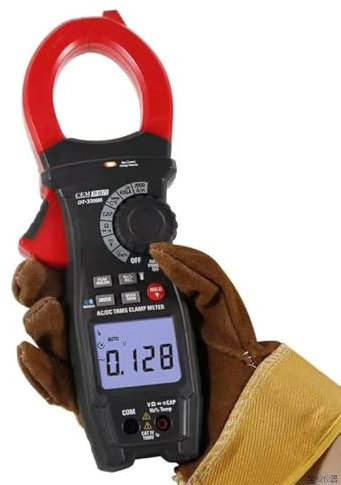 QDTimes Clamp Meter CEM DT-3398B 6000 counts 1000v 2000A AC/DC Clamp Meter, True RMS, Flashlight, NCV, Bluetooth