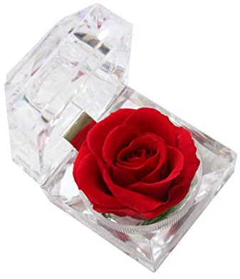 ORFOFE Stabilizzata Mai Appassita Fiore Conservato Regalo Per Anniversario E Compleanno Con Confezione Regalo a Cassetto