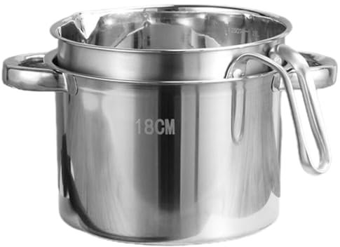 Kichvoe Heat-Resistant Melting Pot Double Boiler Pot Stainless Cookware for Cooking Utensil