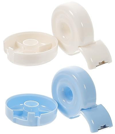 HAPINARY 2stücke Klebebandhalter Für Schreibtisch Kleiner Bandspender Mit Schneidmechanismus Büro-organisator Für Washi-tape Praktischer Haushalts-halter Für Aufkleber-dispenser