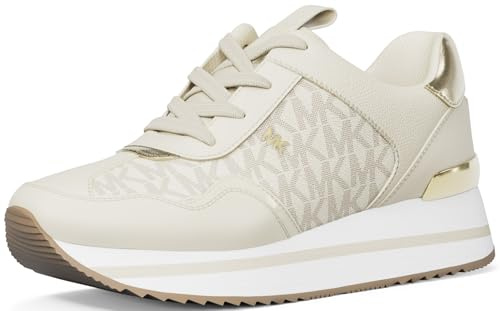 Michael Kors Womens Raina Trainer Vanilla 6.5 Medium