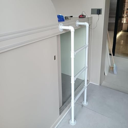 Scala a gradini per letto a soppalco, letto a castello, finestra, 1,5 m, capacità 150 kg, colore: bianco