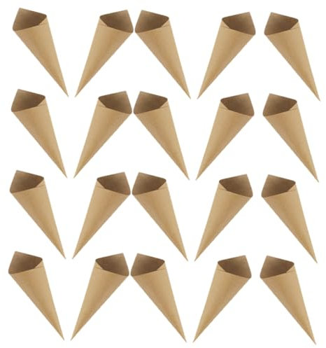 Amosfun Hochzeitskegel Aus Kraftpapier Für Konfetti Blütenkegel Aus Bastelpapier Getrocknete Rosenblätter Für Partydekorationen 120 Stück