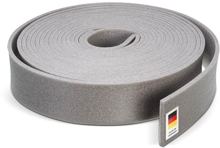 blizz-z Pflasterfugenband PE grau L: 20m x H: 10cm - Stärke: 5mm - 1 Rolle | Dehnfugenband für Garten- und Terrassenpflaster Fugenfüller - druckstabil - verrottungsfest,wasserabweisend - Made in Germany