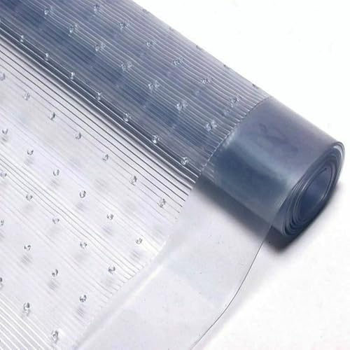 AOC24 - Heavy Duty Vinyl Carpet Protector - Plastic Clear Runner Roll - Home Office Carpet Protector - Clear Guard Floor Sheet - Hallway, Stairs Transparent Waterproof Mat - 27 Width (8m)