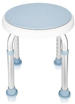 Duschhocker 360° Drehbar Duschsitz Duschstuhl Höhenverstellbar Standfesten