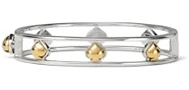 Kate Spade New York Sculpted Spade Cut Out Bangle (Silver/Gold)