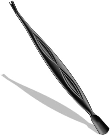 BEZOX 2 in 1 Nagelhautschieber und trimmer mit Gabel – Professionelles Nagelhautentfernungswerkzeug aus Edelstahl für schmerzfreie Maniküre und Pediküre